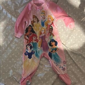 Disney Princess Pink footed pajamas